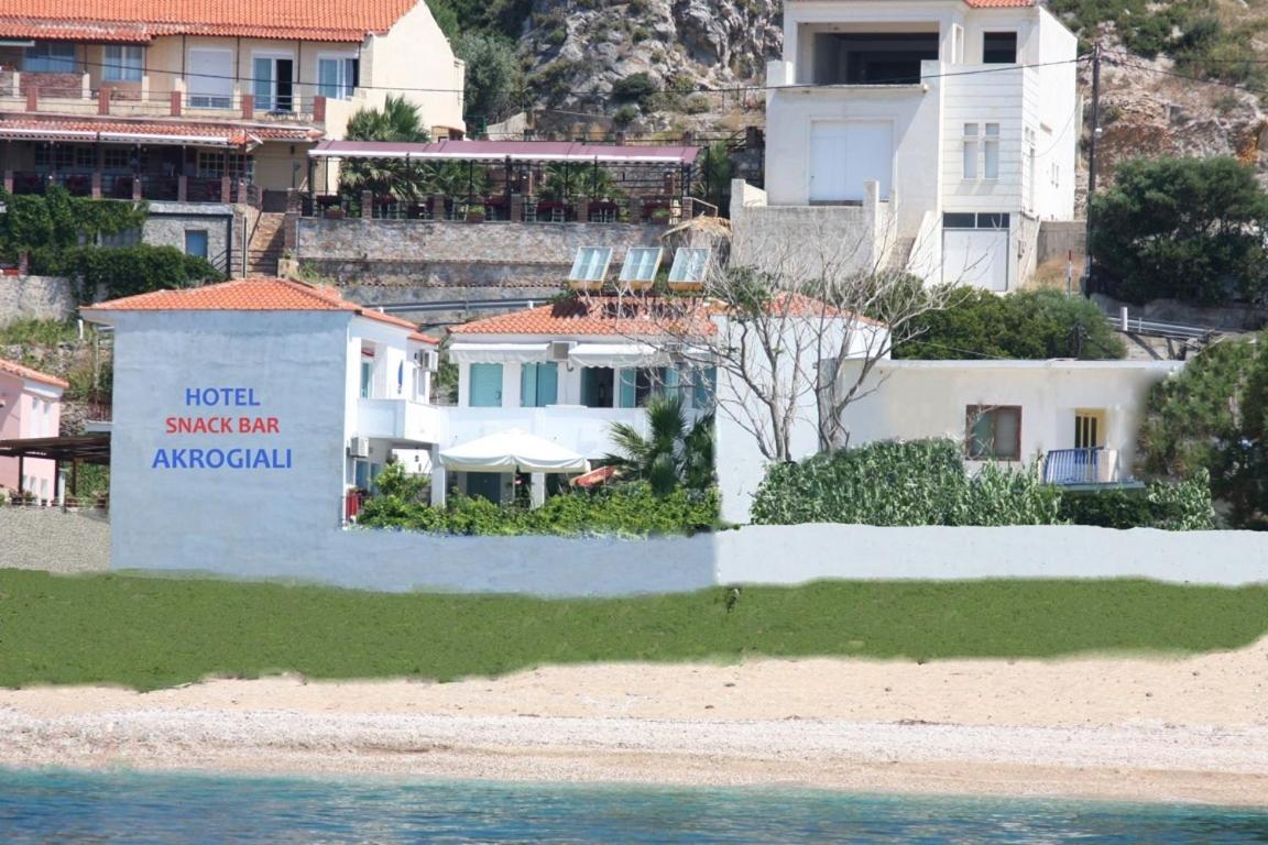 Akrogiali Hotel Plomari Esterno foto